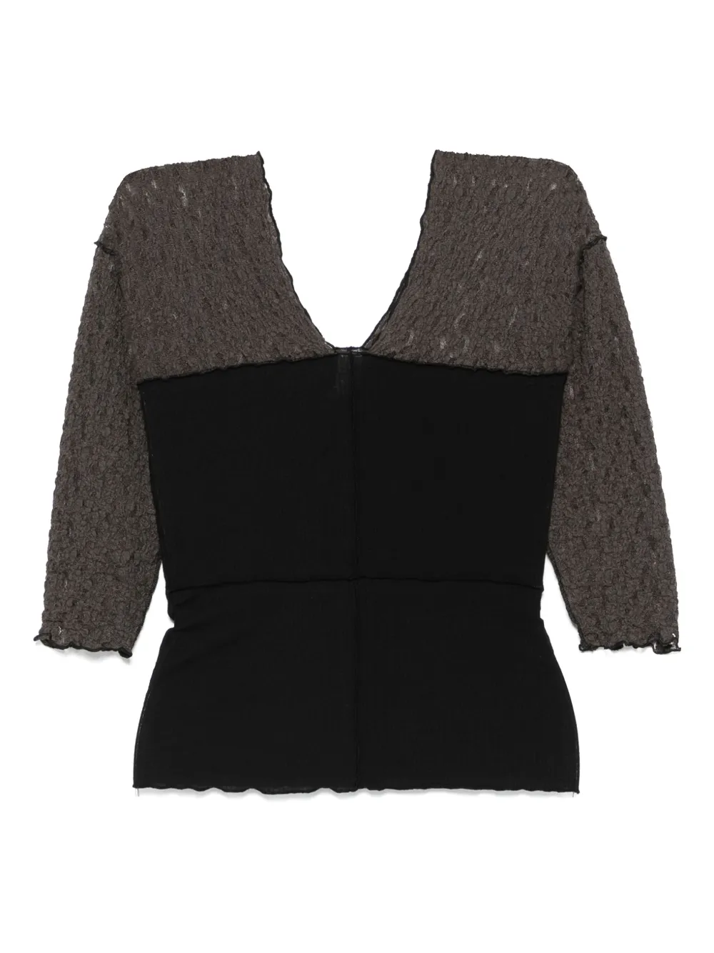 Baserange Nehru top Zwart