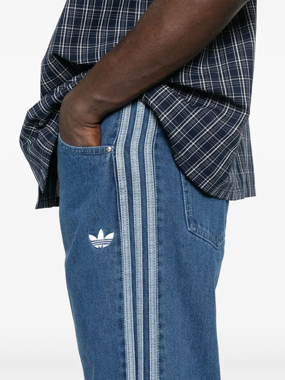 adidas Firebird jeans Blauw