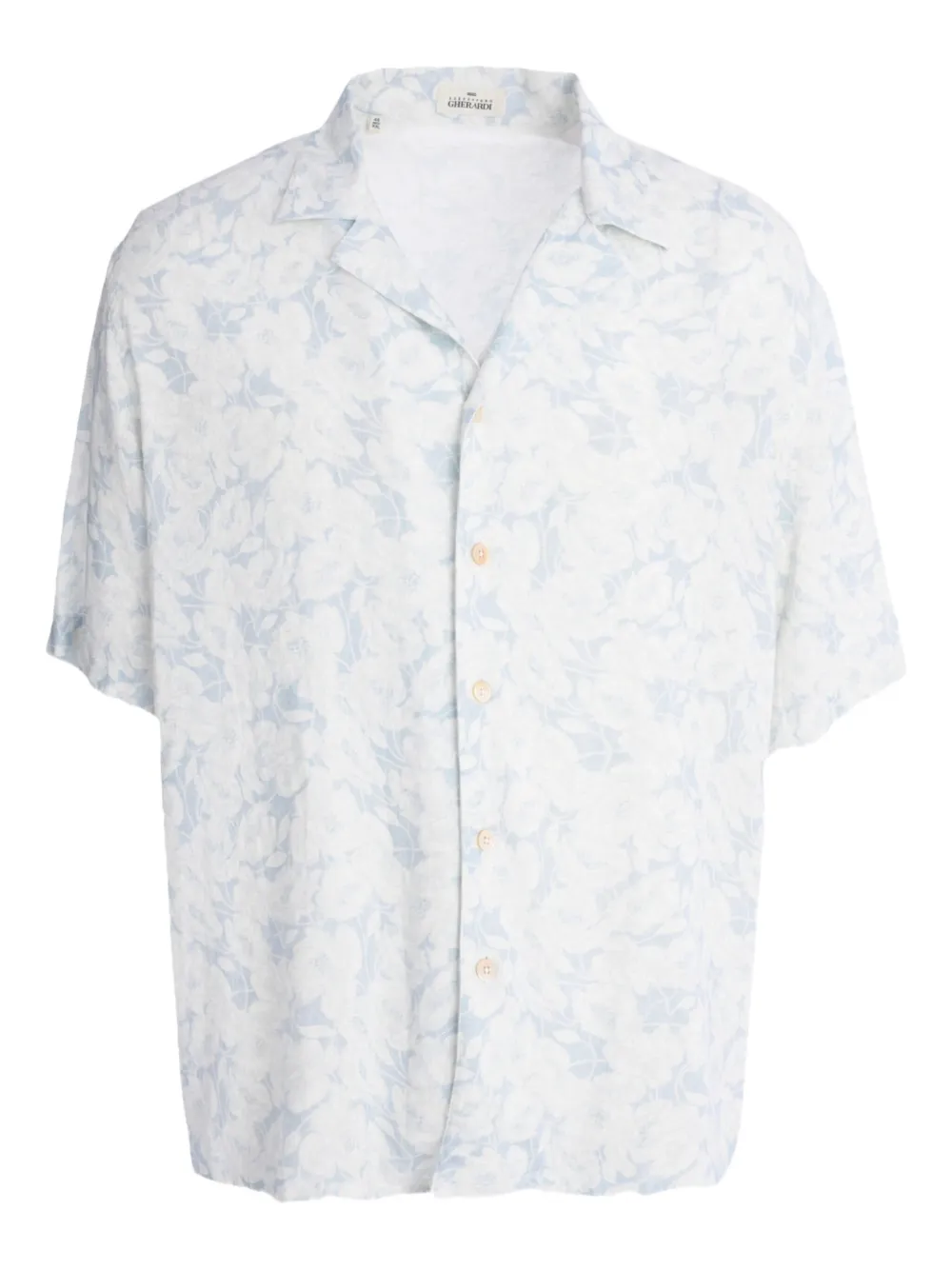 Alessandro Gherardi abstract-pattern print shirt | White | Image 1