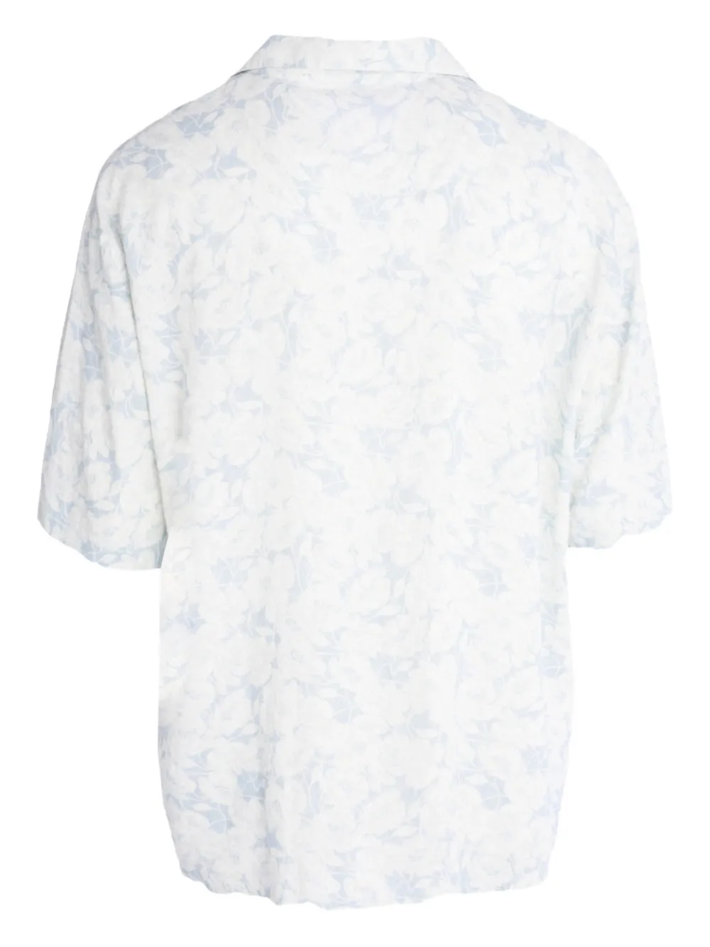 Alessandro Gherardi abstract-pattern print shirt - Wit