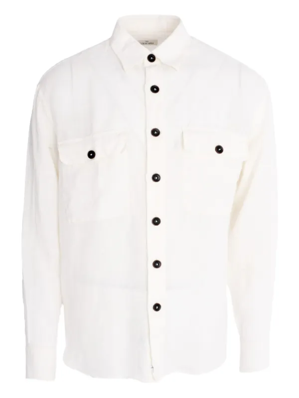 Alessandro Gherardi Camicia In Lino Bianco FARFETCH IT