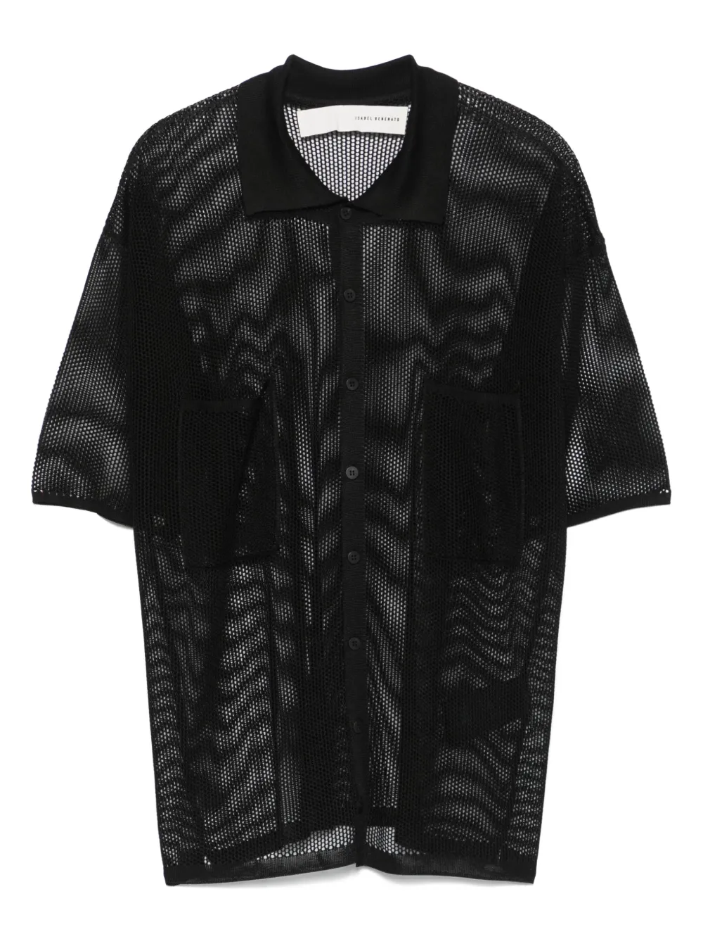 Isabel Benenato camisa de tejido flojo | negro | Image 1