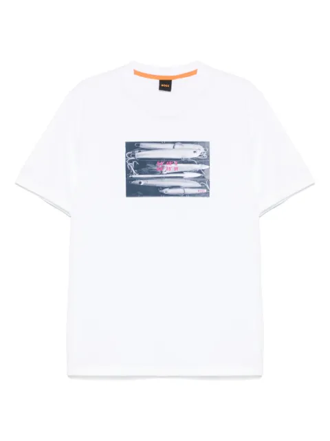 BOSS playera con coordenadas estampadas