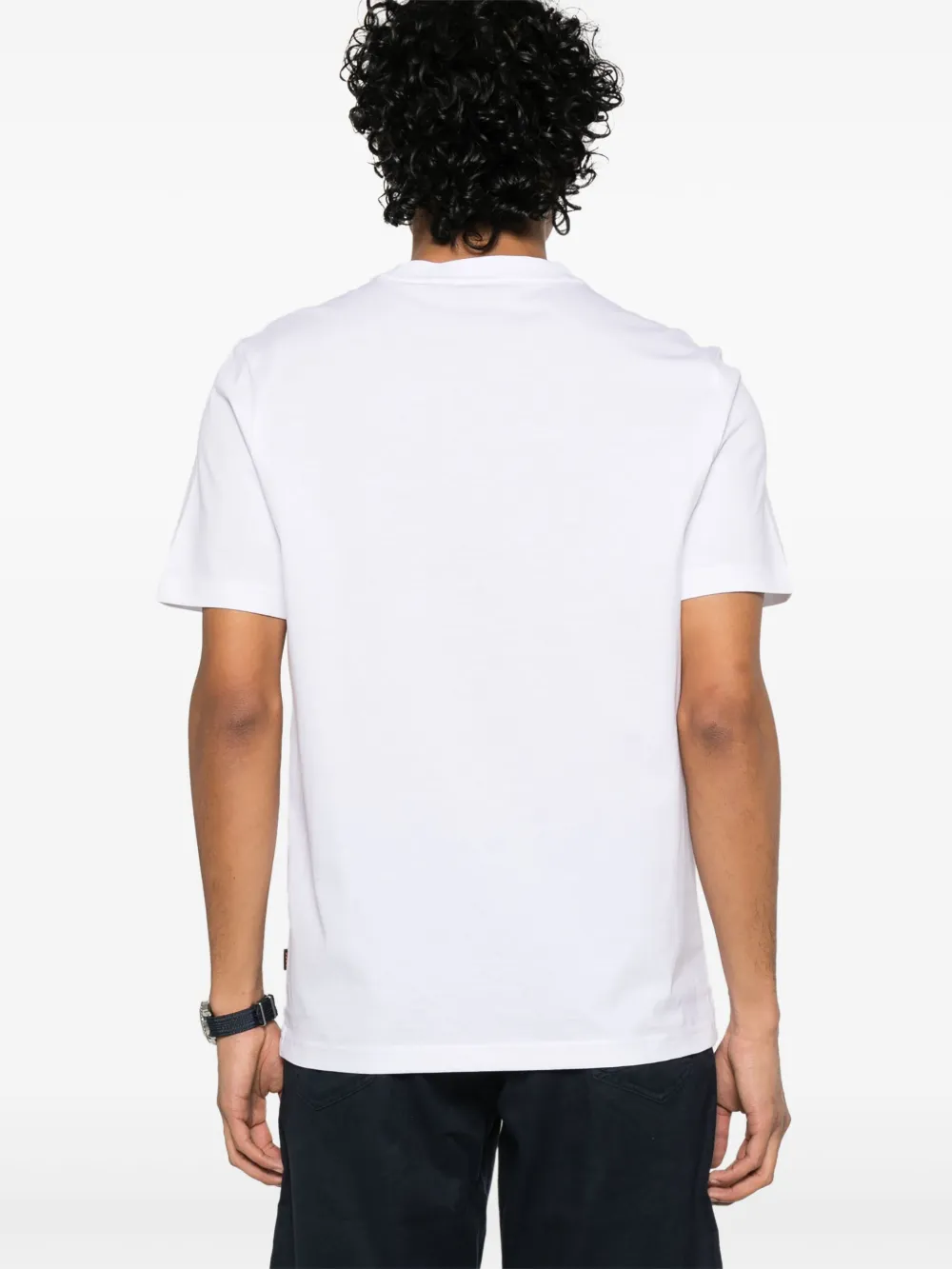 BOSS Katoenen T-shirt met print Wit