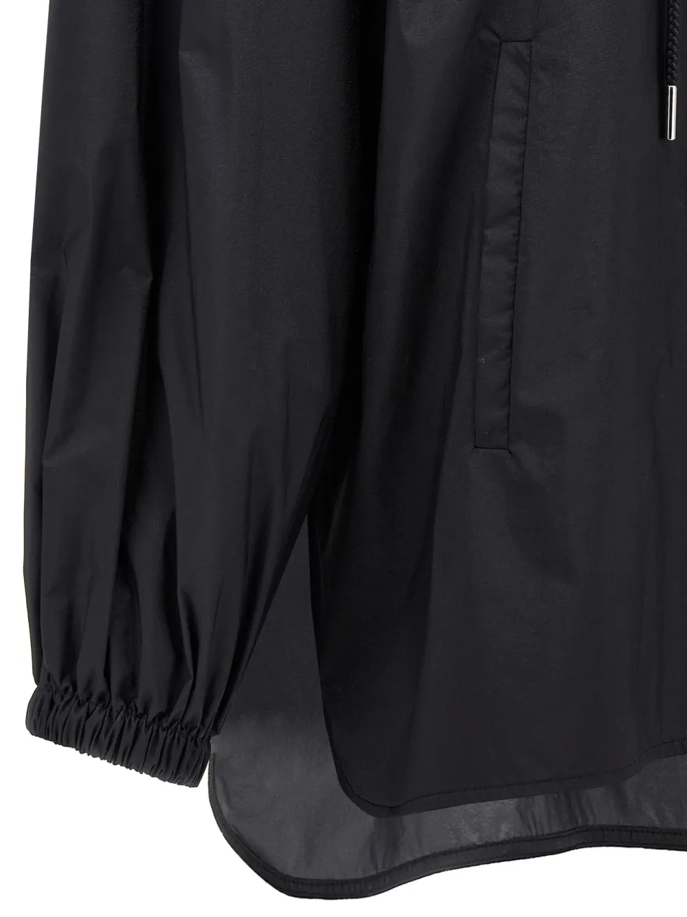 Shop Moncler Hooded Parka In Black