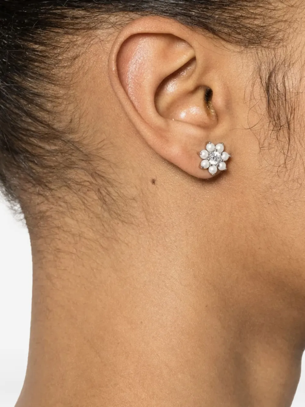 Vivienne Westwood boucles d'oreilles à détail de perles | blanc | Image 1