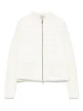 Moncler padded zip-up jacket - White
