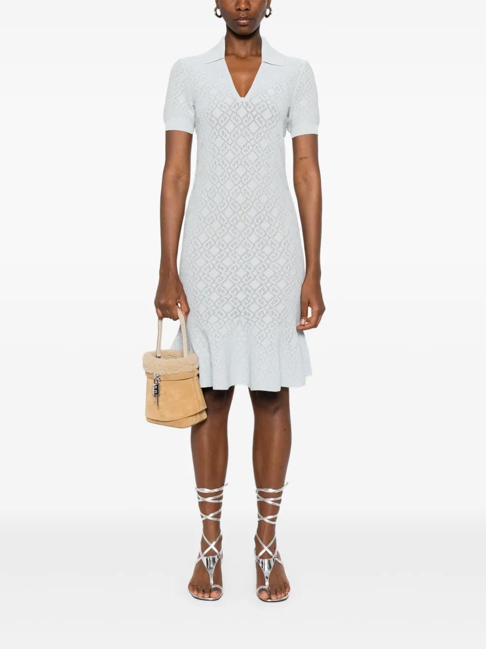 Givenchy Gebreide midi-jurk - Blauw