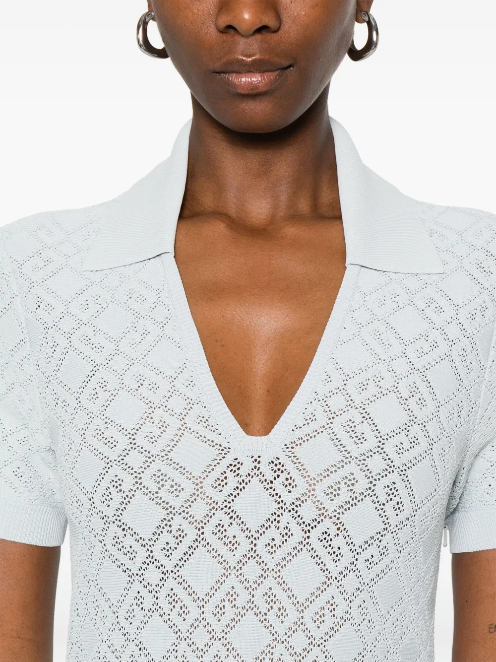 Givenchy Gebreide midi-jurk Blauw