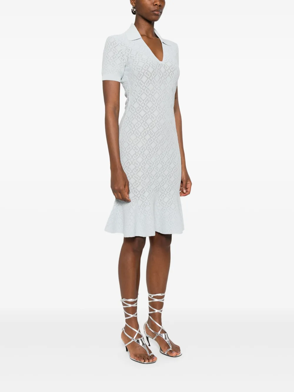 Givenchy Gebreide midi-jurk Blauw