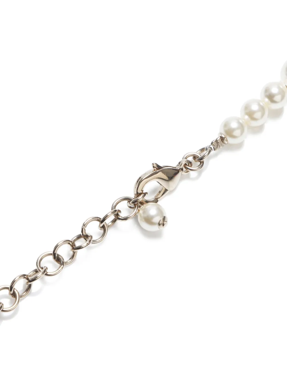 Pre-owned Chanel 2023 Mark Necklace In Gold
