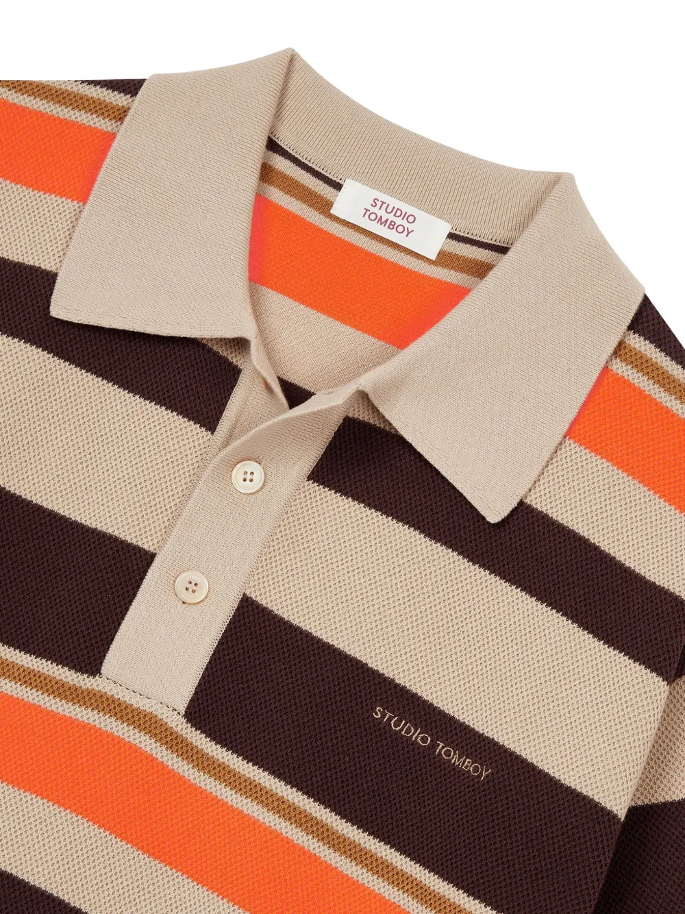 STUDIO TOMBOY STRIPED POLO SHIRT