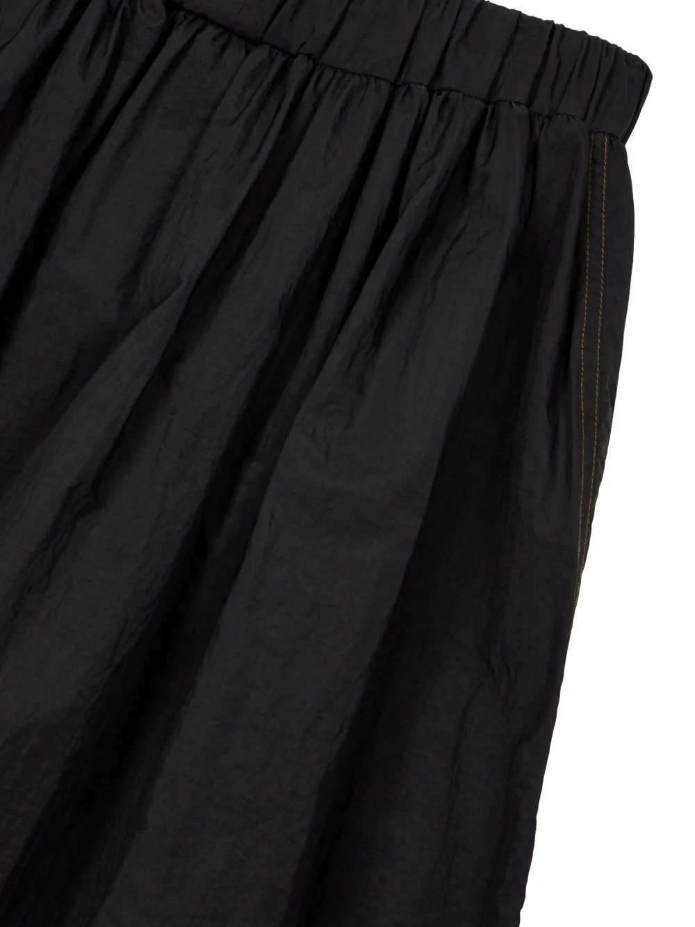 STUDIO TOMBOY Midi-rok met trekkoordtaille Zwart