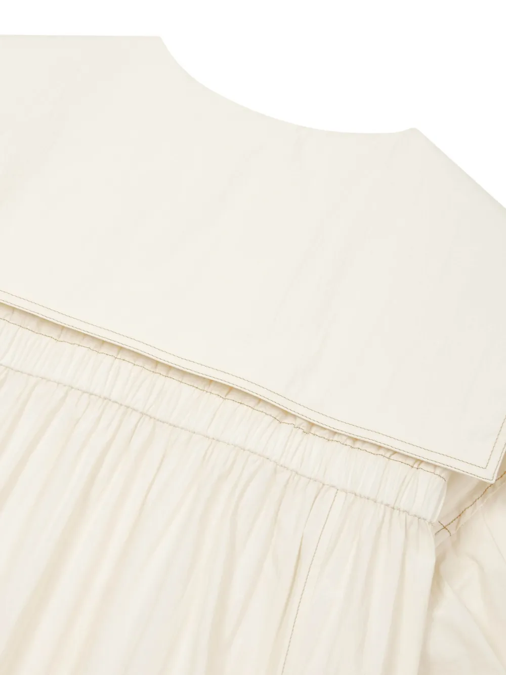 STUDIO TOMBOY Button-up blouse met kraag Beige