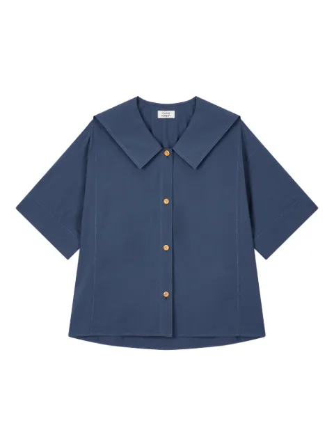 STUDIO TOMBOY oversized-collar button-up shirt