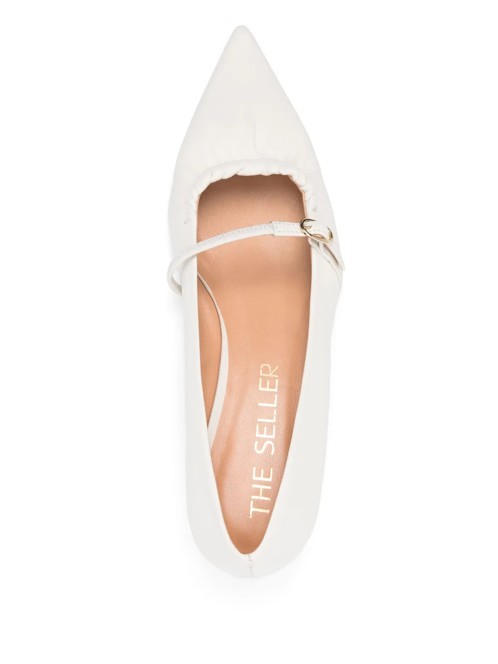 The Seller 35mm leather pumps White