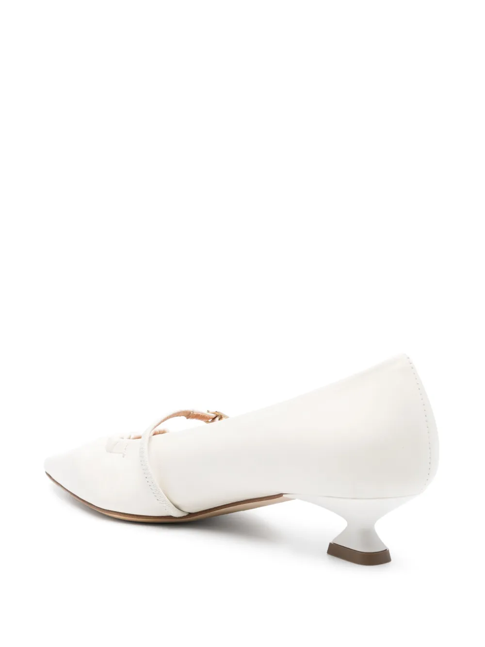 The Seller 35mm leather pumps White