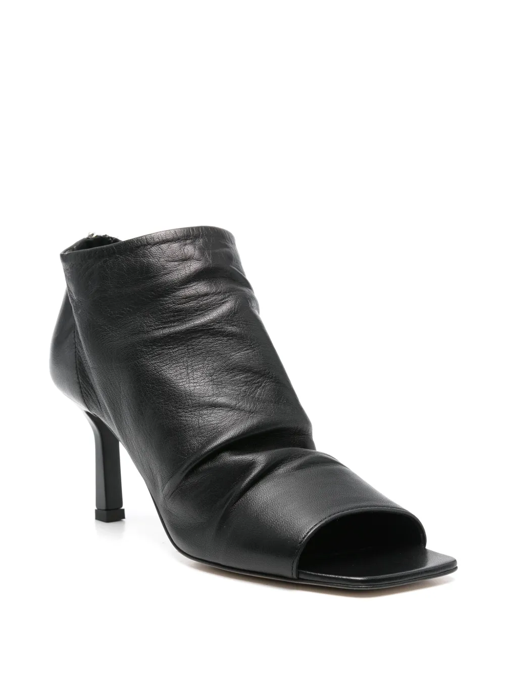 The Seller 70mm leather boots Black