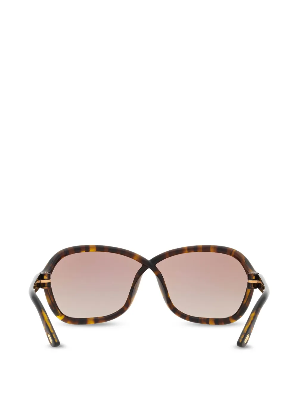 Tom Ford Womens Brown Tr001753 Fernanda Butterfly-frame Injected Sunglasses In Green