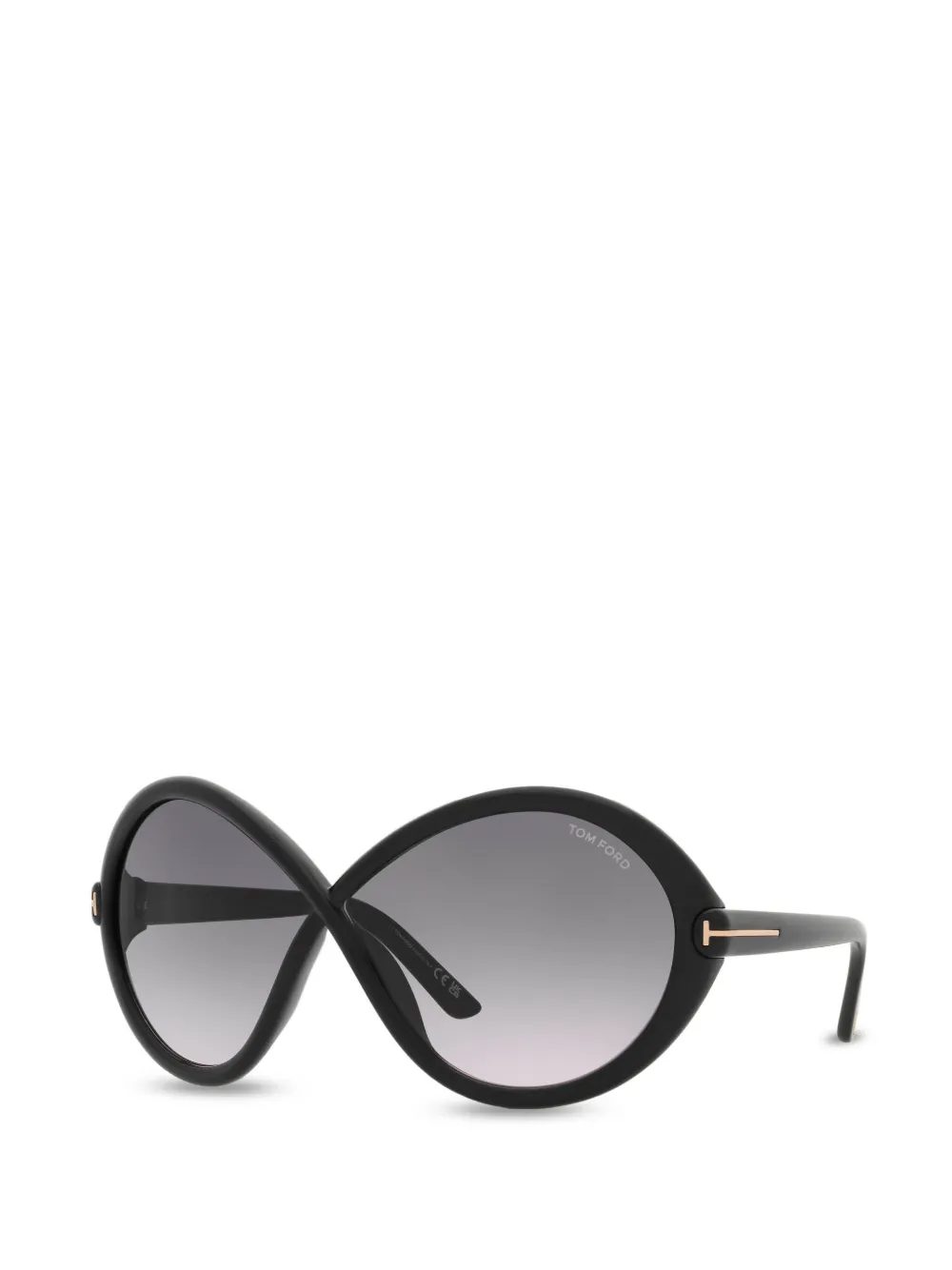 Tom Ford Jada Oversized Sunglasses In Black