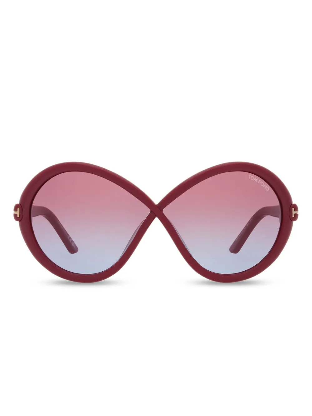 TOM FORD Eyewear Jada oversized sunglasses | Pink | Image 1
