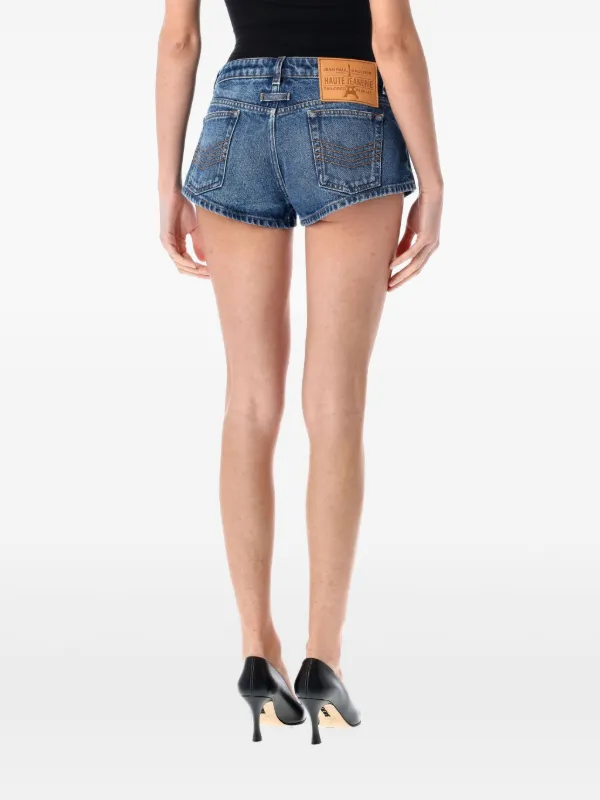 Jean Paul Gaultier button-detail Mini Shorts | Blue