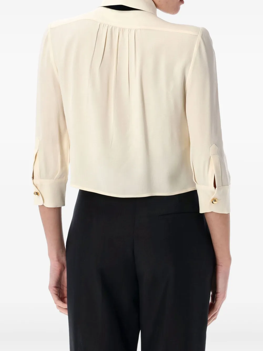 Prada Geplooid shirt - Beige