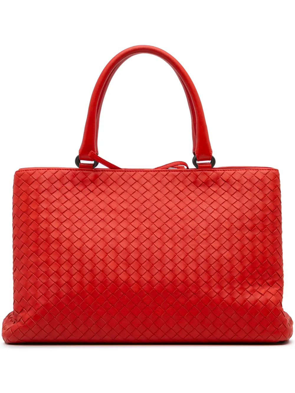 Bottega Veneta Pre-Owned 2012-2024 Nappa Intrecciato Milano tote bag | Red | Image 1