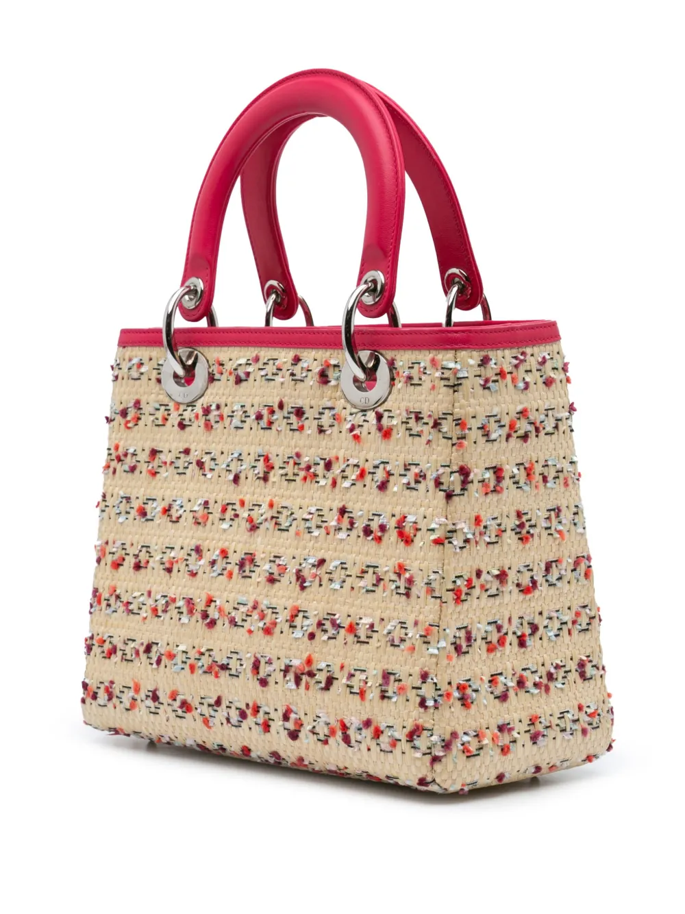 Christian Dior Pre-Owned 2013 Medium Woven Raffia Lady Dior satchel | Pre-Owned | Image 2