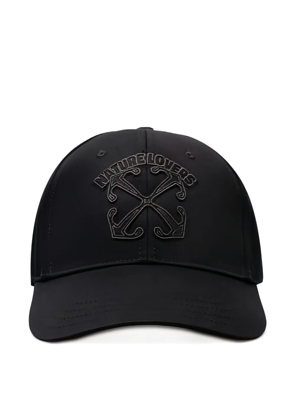 Off-White naturelovers embroidered baseball cap | Black | Image 1