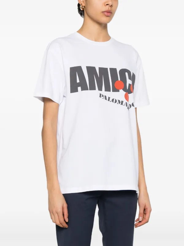 PALOMA WOOL| (Amici B (UDB803-000)) Paloma Wool Amici B T-shirt | White | FARFETCH