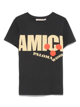 PALOMA WOOL｜ (Amici B (UDB803-000)) Paloma Wool | Amici T-Shirt | Black – One of a few