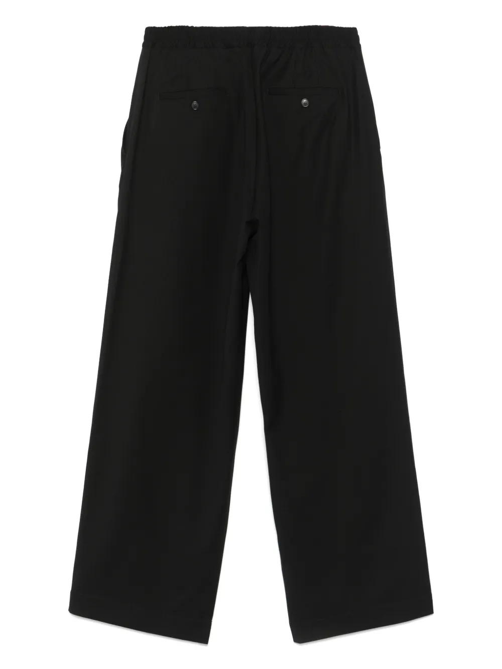 isabelbenenato Isabel Benenato Broek met geplooid detail - Zwart