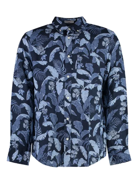 Gant floral-print linen shirt