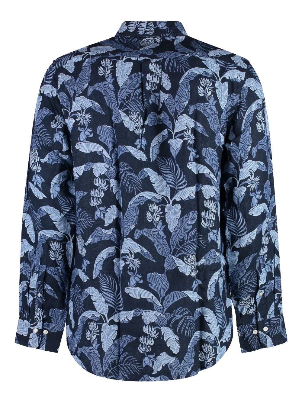 Gant floral-print linen shirt - Blauw