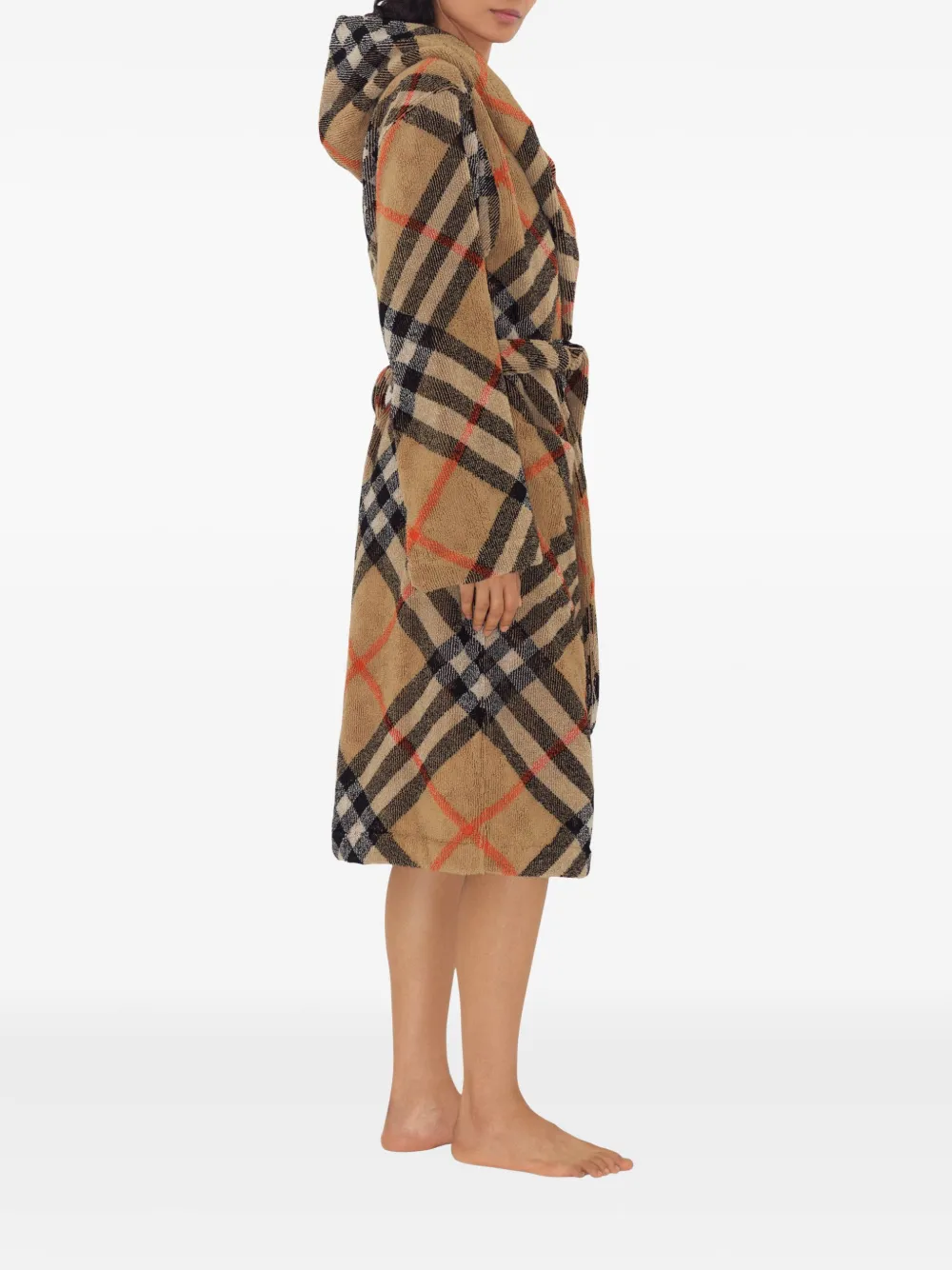  Burberry Check Cotton Robe - Neutrals 