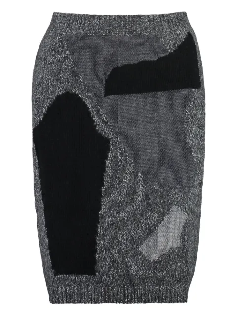 Moschino asymmetric knit skirt