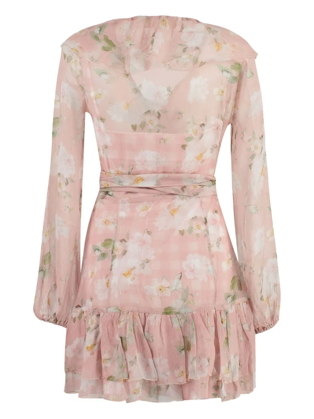 ZAMATTIO floral-print wrap dress - Roze