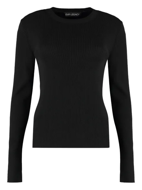 OUR LEGACY ribbed long-sleeve top