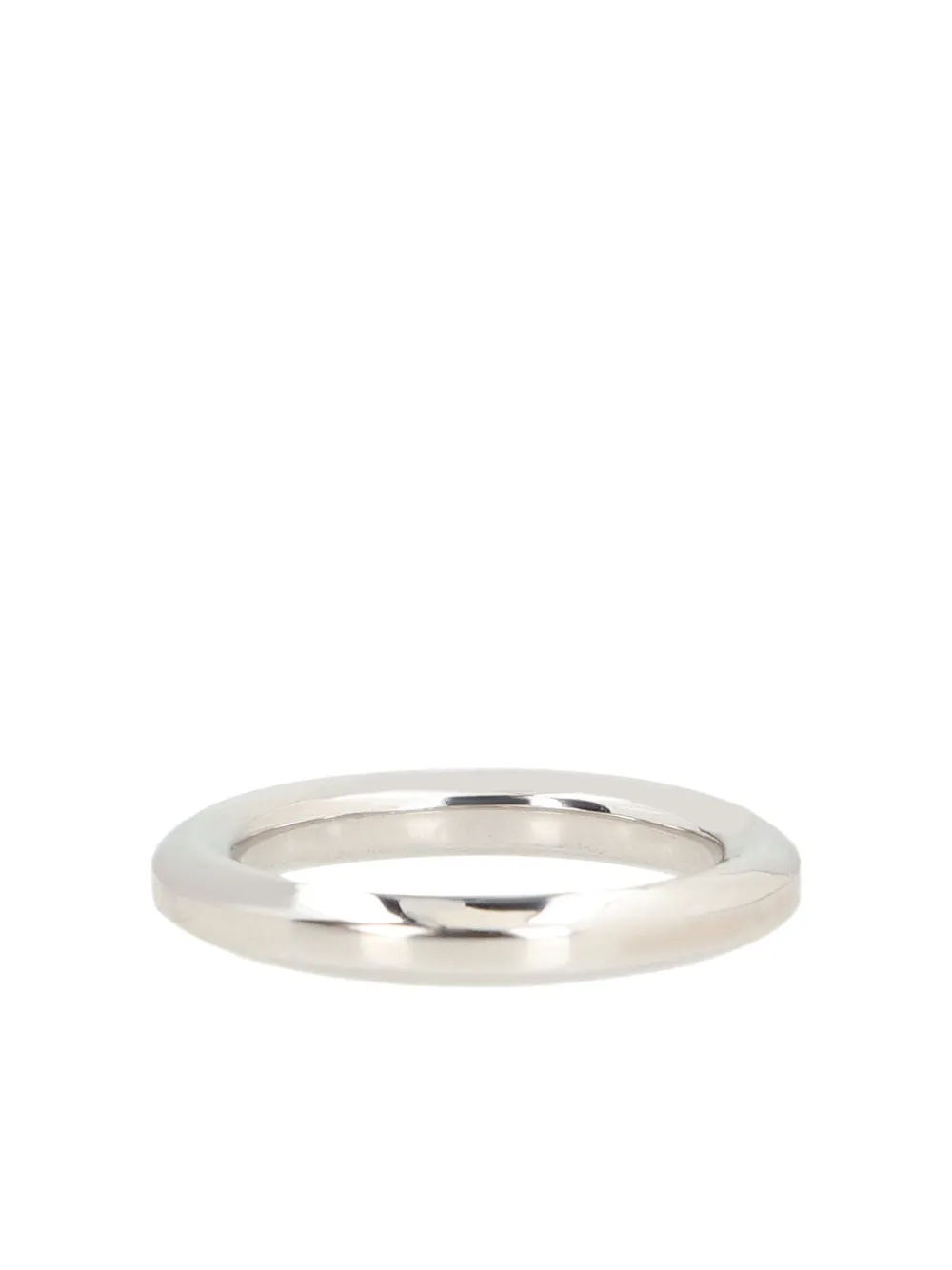 Apc Polished Silver Band Ring With Smooth Finish