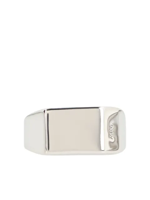 A.P.C. polished signet ring