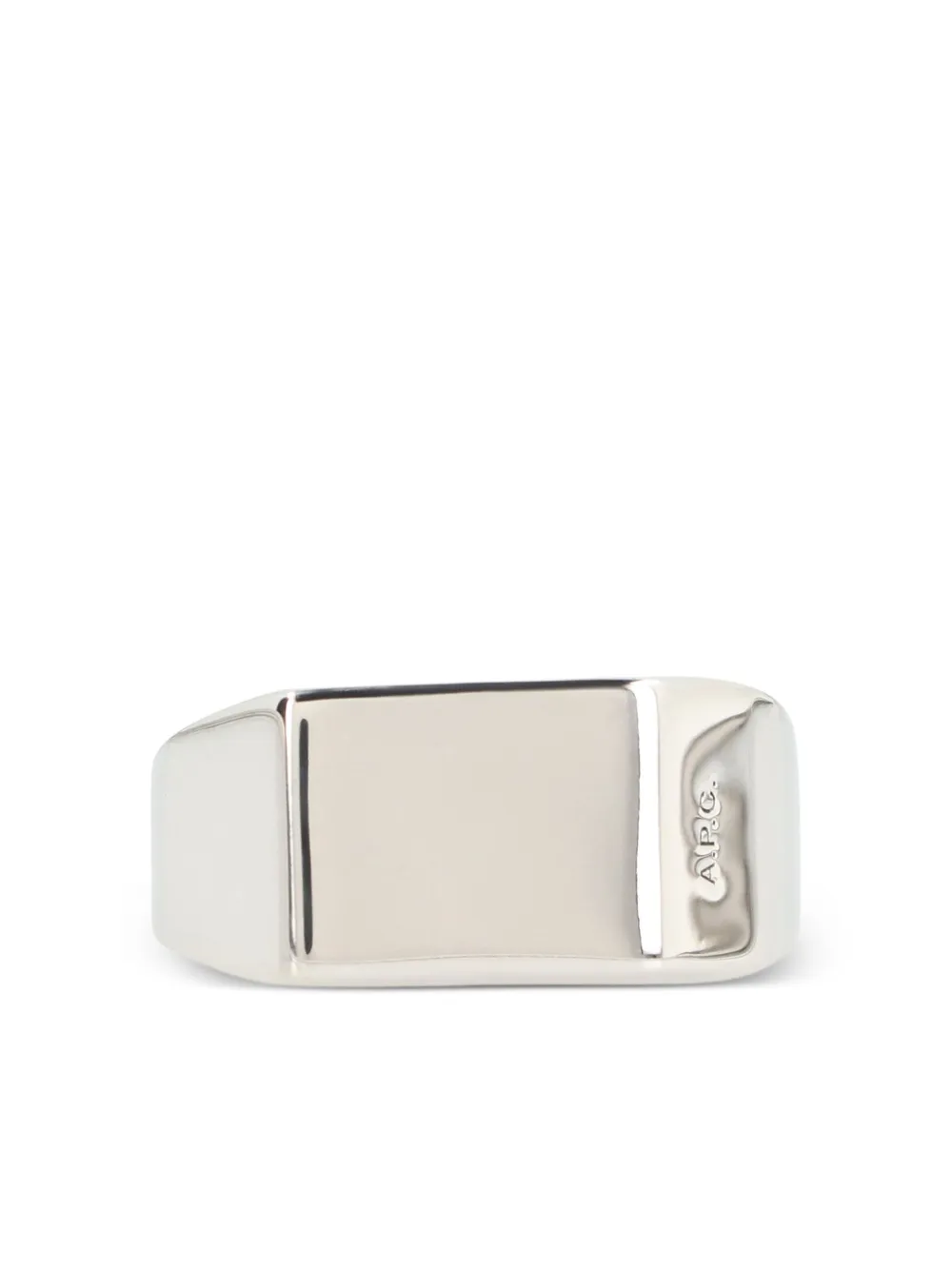 A.P.C. polished signet ring | Silver | Image 1
