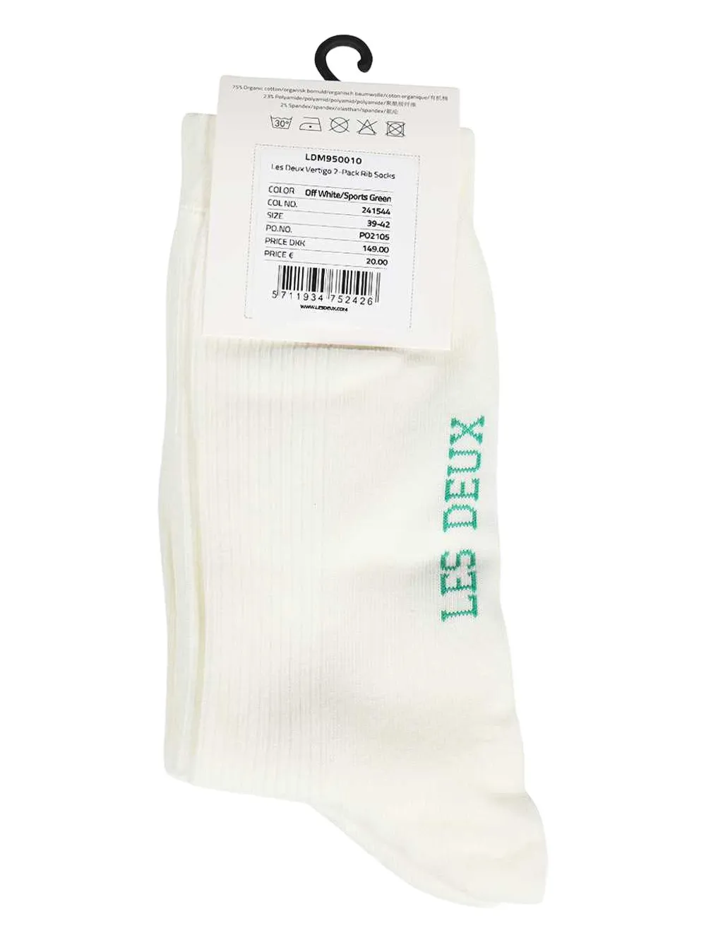 Les Deux Vertigo logo-intarsia socks | Image 2