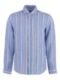 Bastoncino striped button-up shirt - Blue