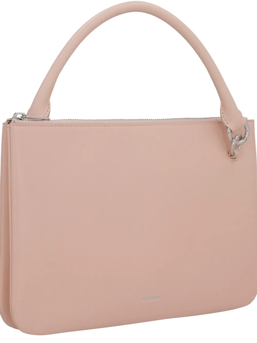 Jil Sander leather zip-top tote bag - Roze