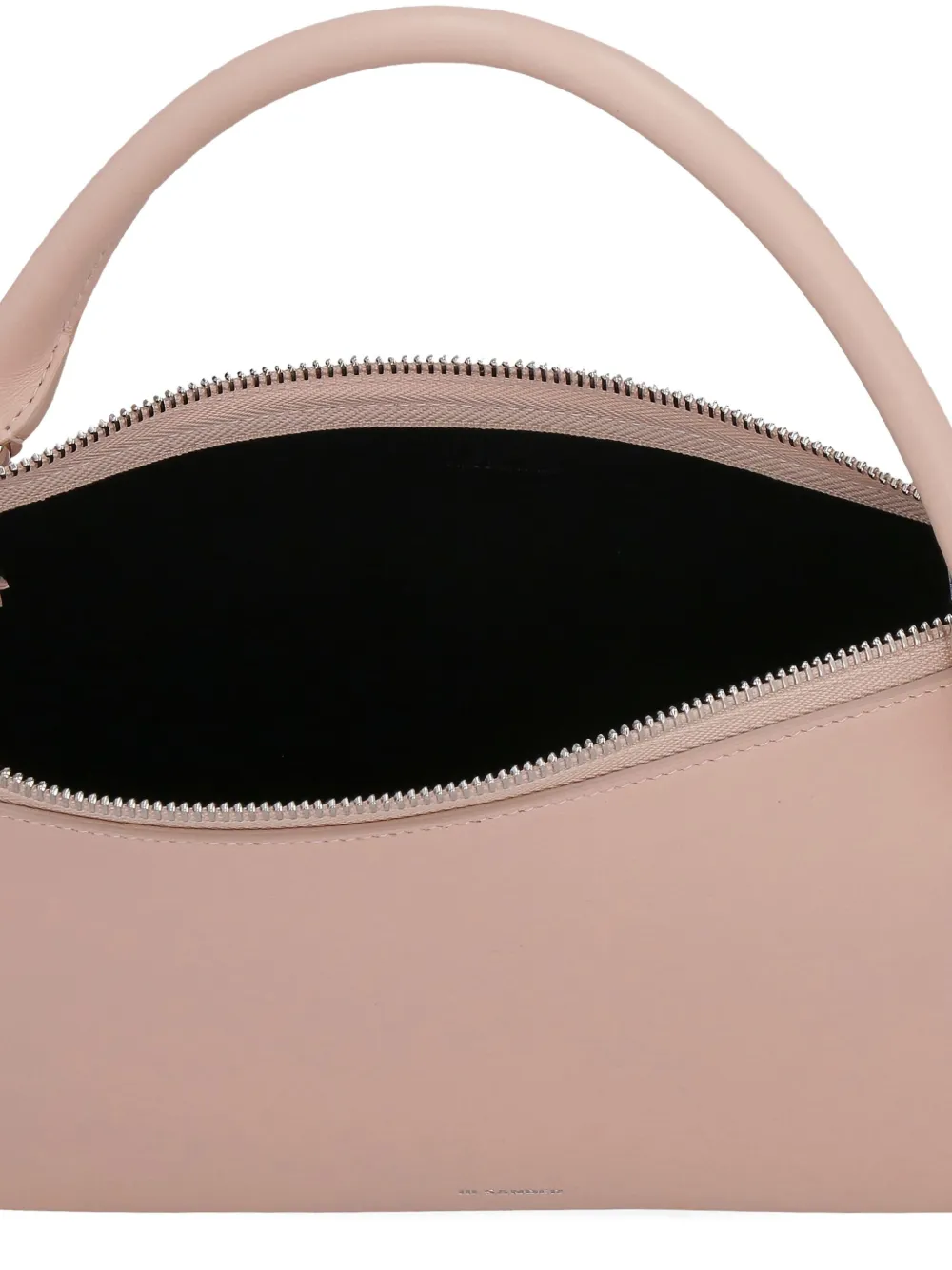 Jil Sander Leren shopper met rits Roze