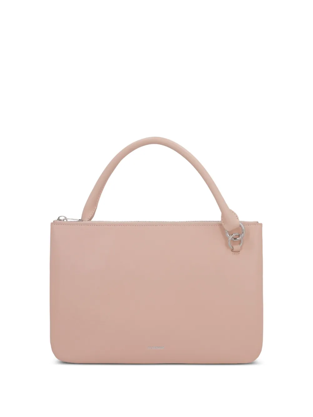 Jil Sander Leren shopper met rits Roze