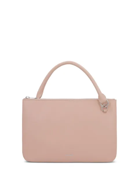 Jil Sander leather zip-top tote bag