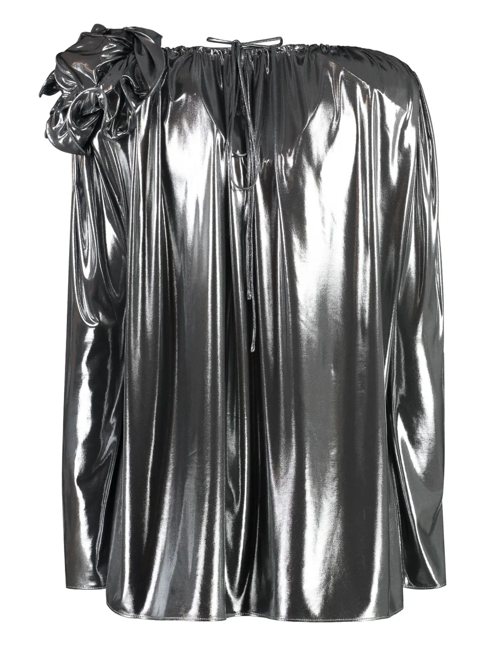 Magda Butrym v-neck blouse - Zilver