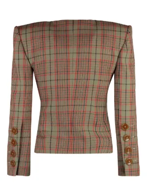 VIVIENNE WESTWOOD チェック バージンウール ブレザー Vivienne Westwood☆チェック柄バージンウールブレザー
